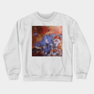 Abstract Wall Patchwork Painting Crewneck Sweatshirt